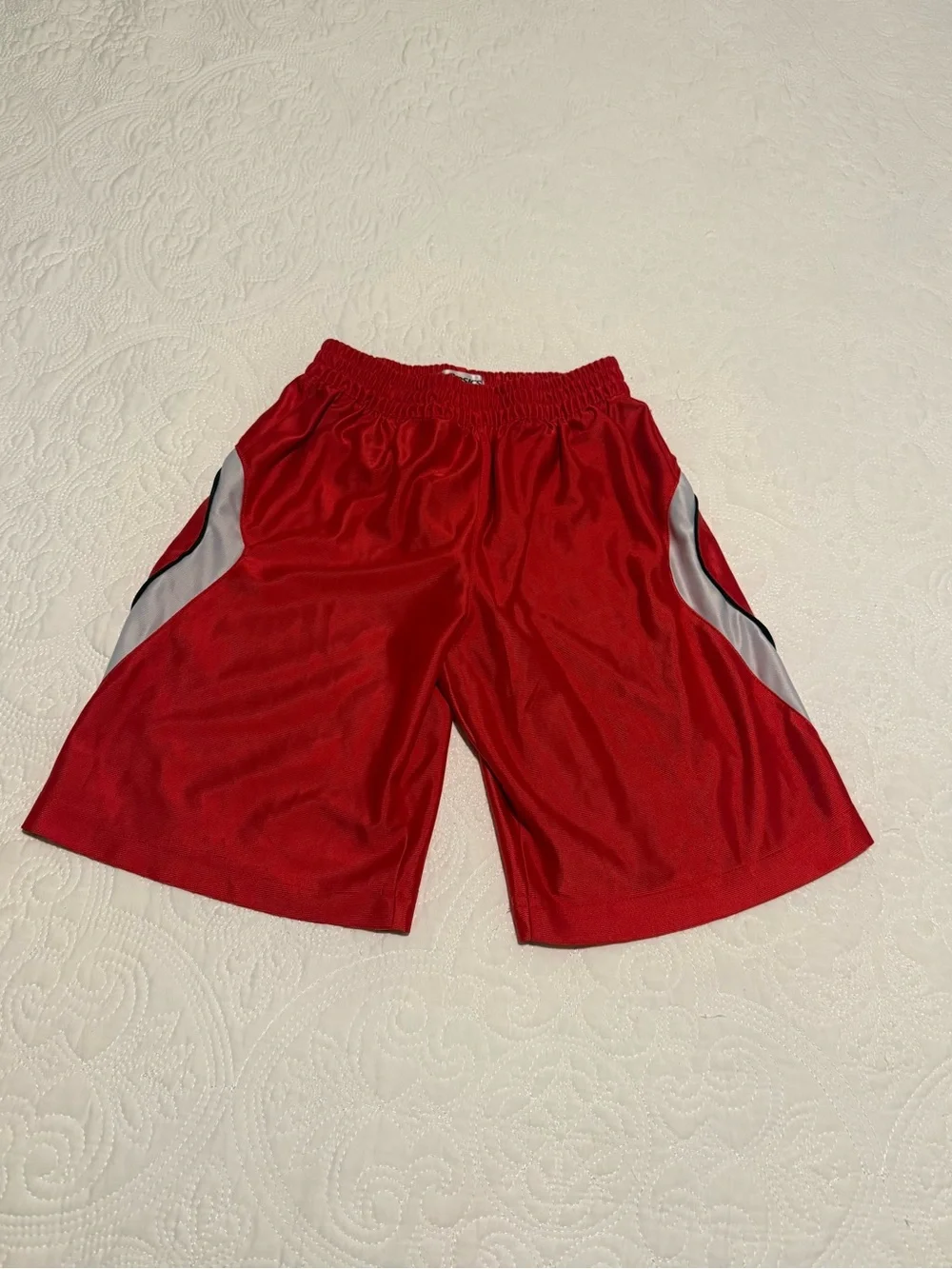 Asics Red‎ Athletic Kids Shorts with a black lining layer S (8)